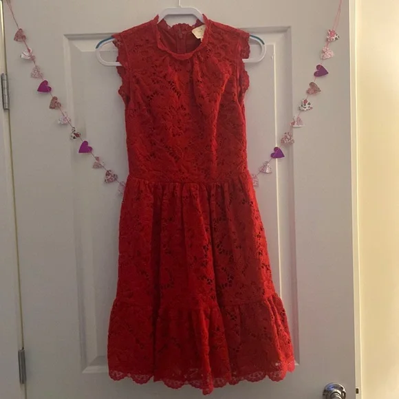 Kate spade red lace dress Kate spade red lace dress